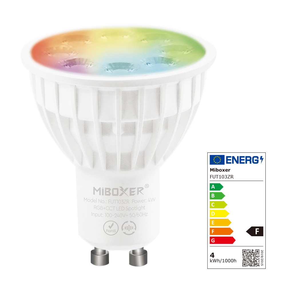 FUT103ZR 4W GU10 RGB+CCT LED Spotlight (Zigbee 3.0+2.4G RF)