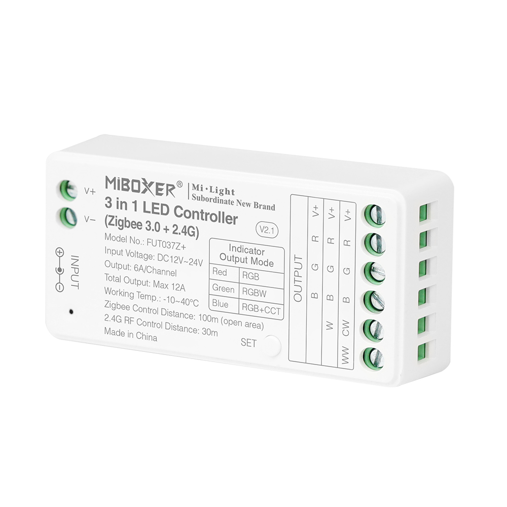FUT037Z+ 3 in 1 LED Controller (Zigbee 3.0 +2.4G)