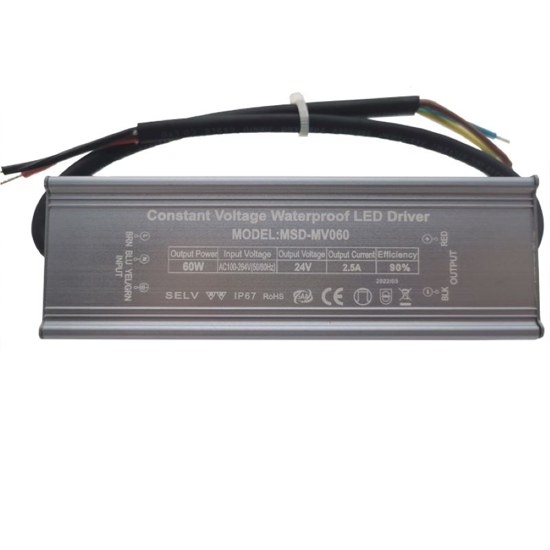 60W Constant Voltage Waterproof LED Power Supply